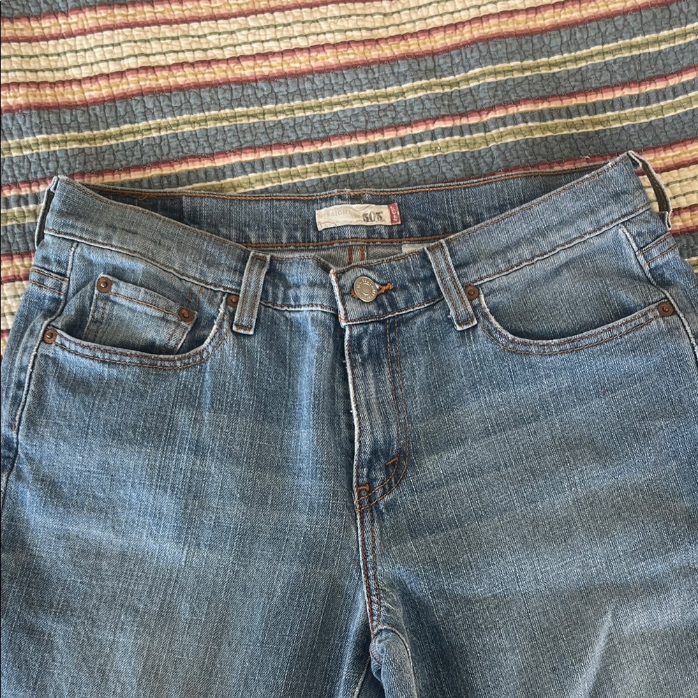 Levi's 505 Straight Denim Jeans - Picture 3 of 4
